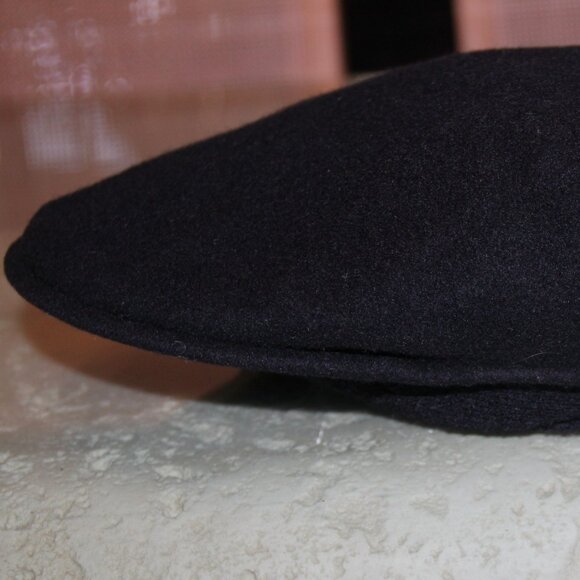 KANGOL Original Iconic Style Black Wool Hat Made in Great Britain Size L - Picture 5 of 7